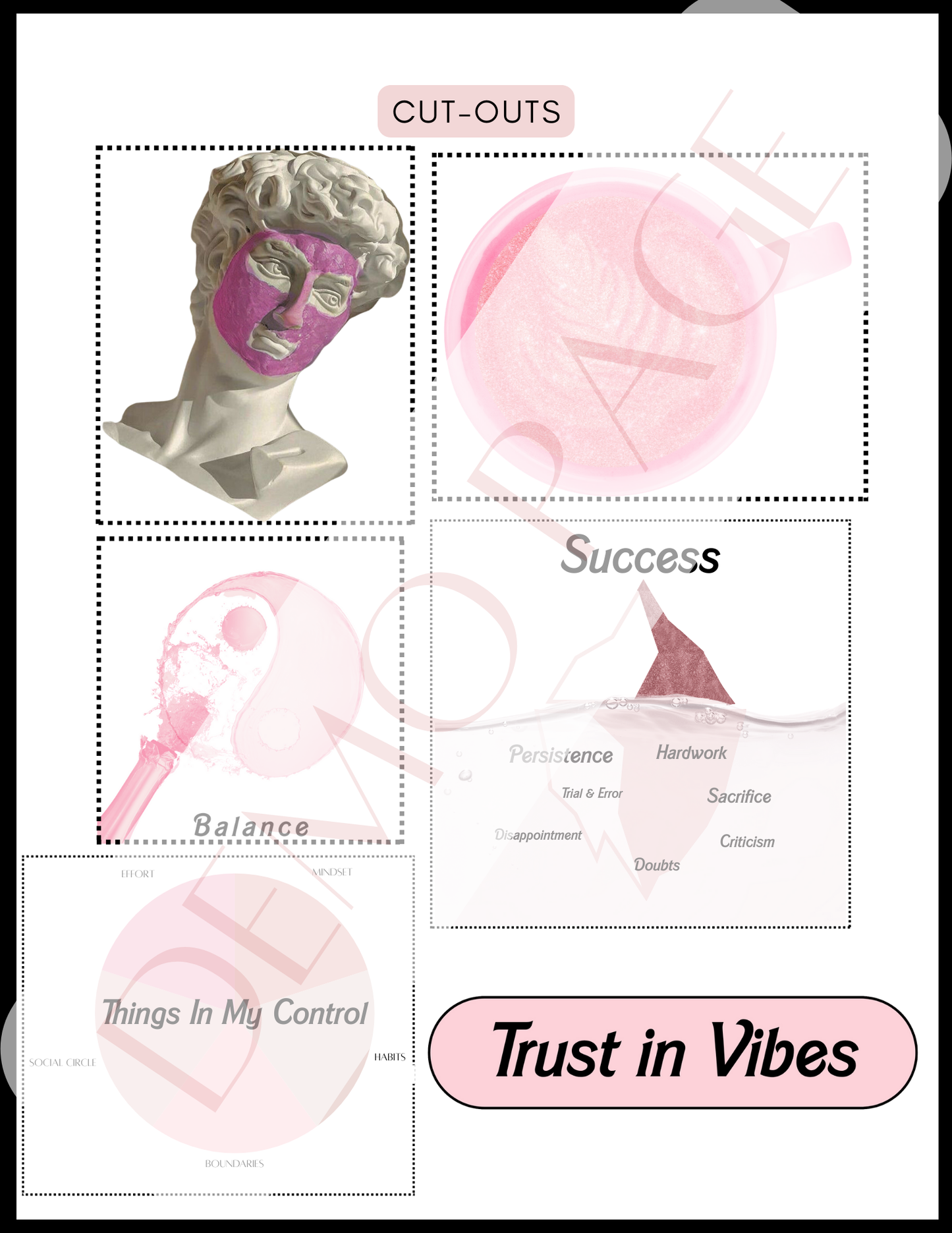 The Mindful Daily Digital and Printable Vision Board Kit