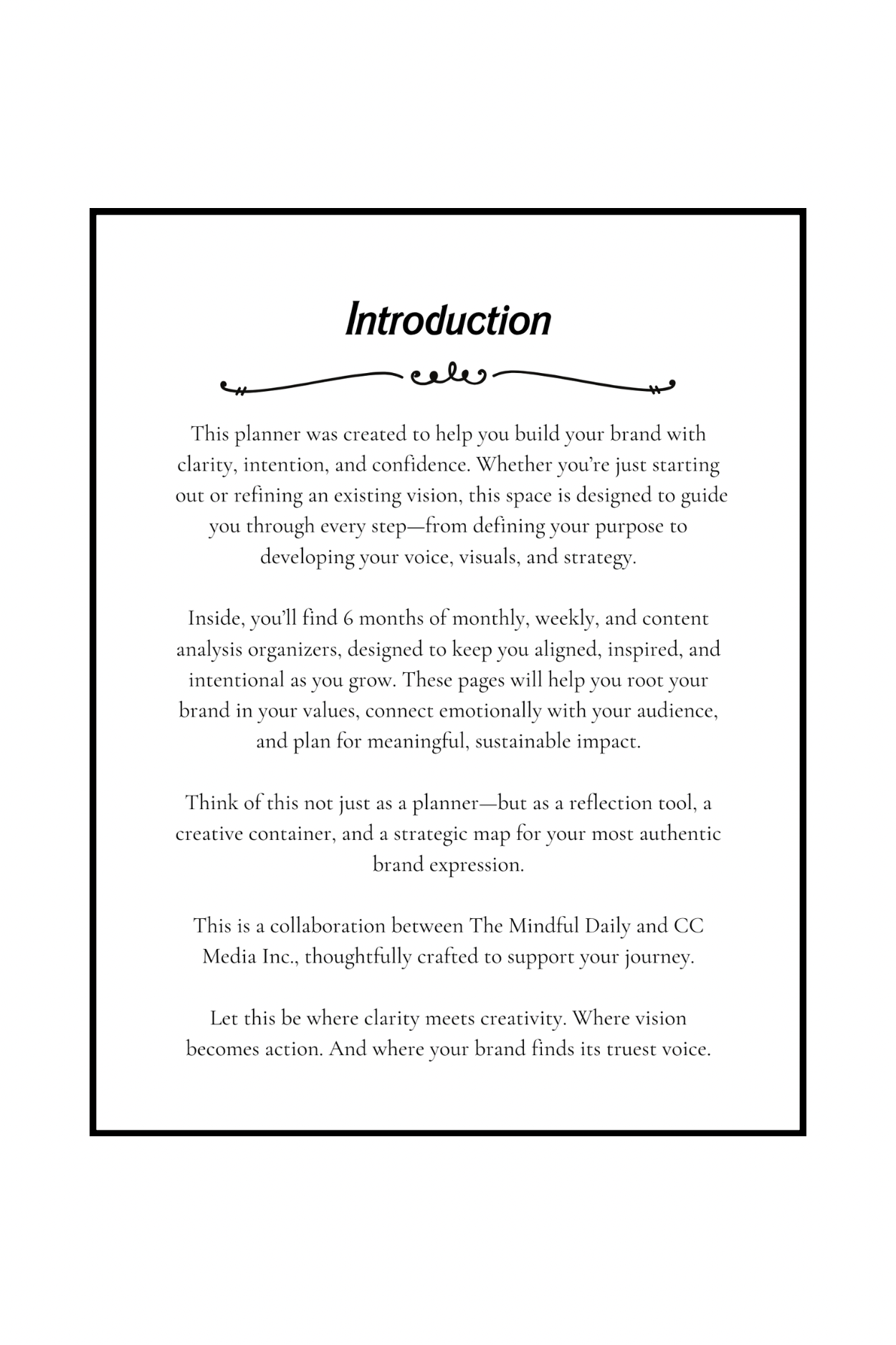 The Mindful Daily And CC Media Planner