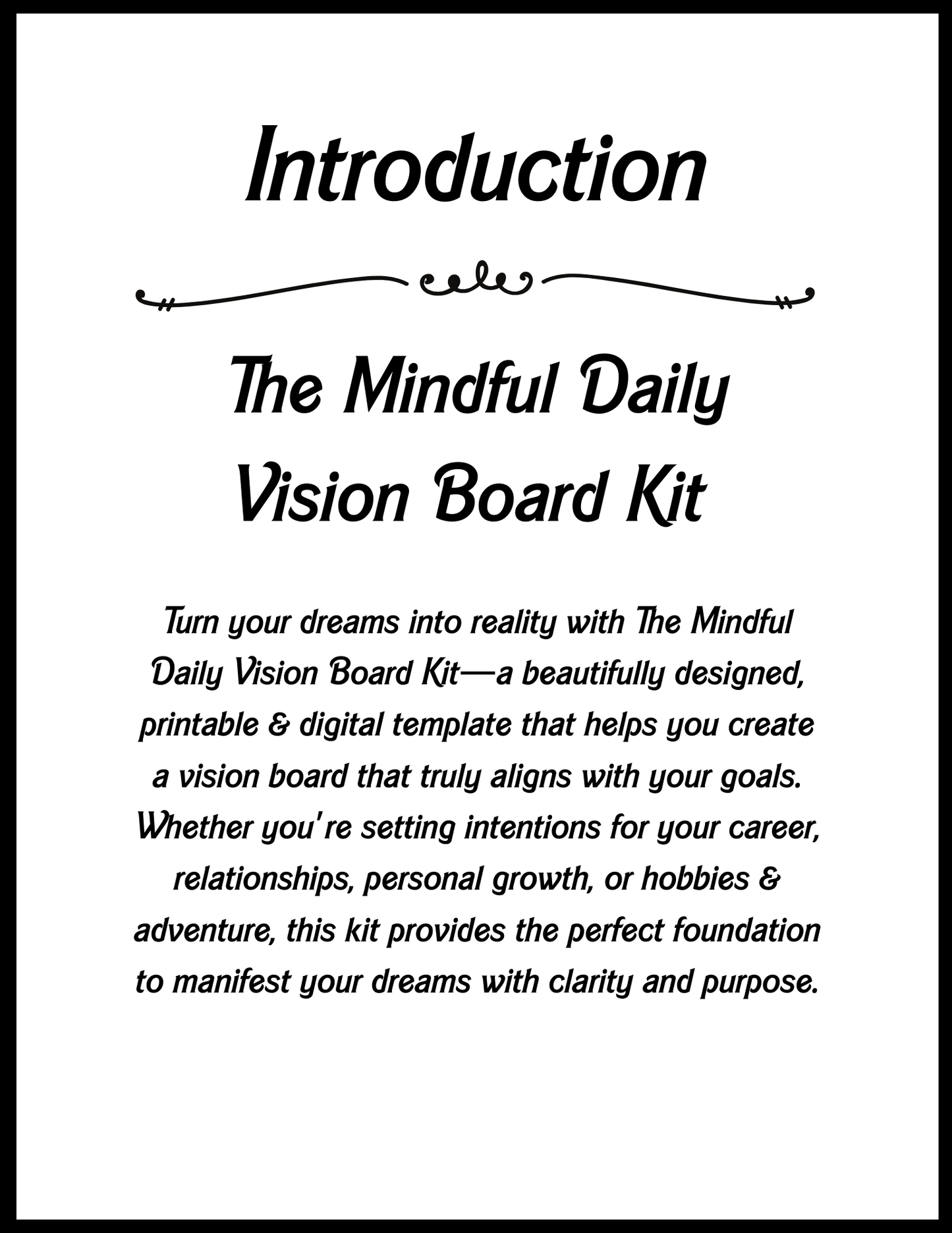 The Mindful Daily Digital and Printable Vision Board Kit