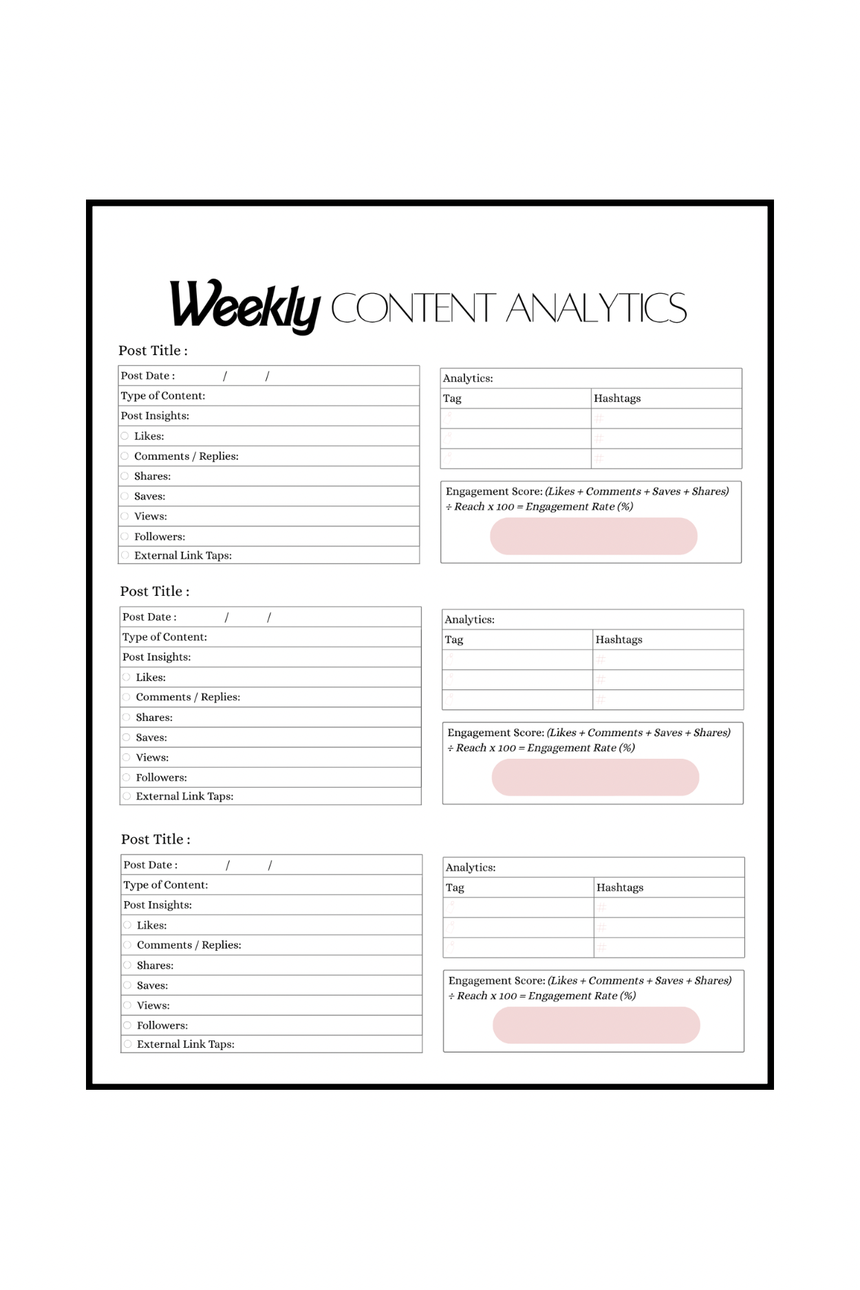 The Mindful Daily And CC Media Planner