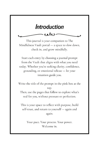 The Mindful Daily Vault Journal
