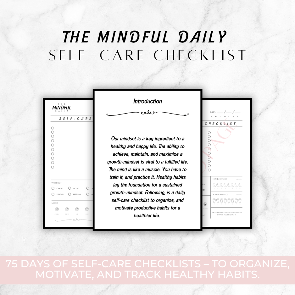 The Mindful Daily Self-Care Checklist
