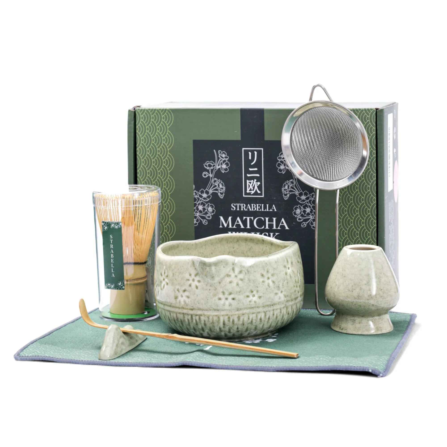 Matcha Whisk Set — Bamboo Chasen + Ceramic Chawan Gift Sets
