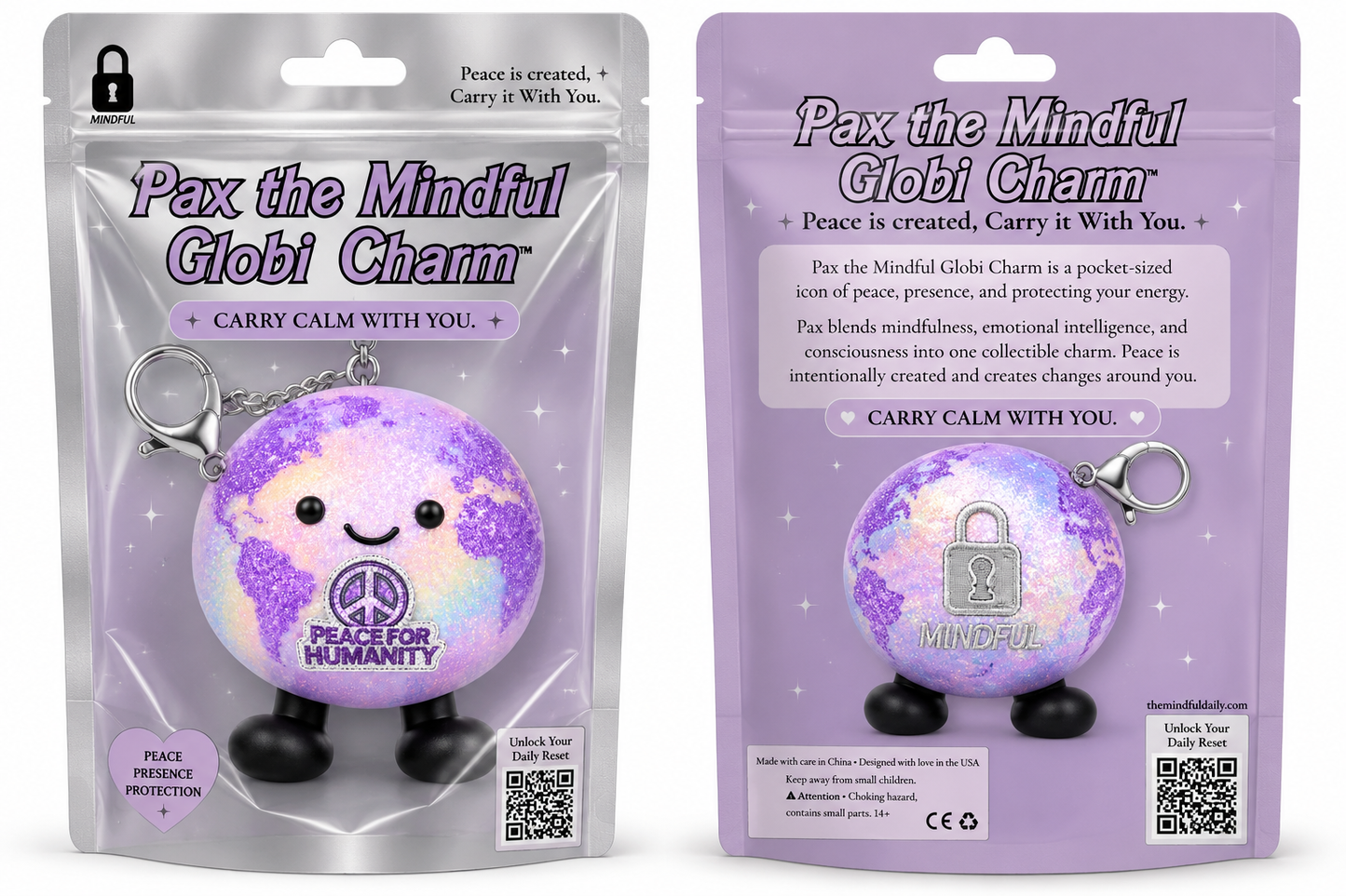 Pax the Mindful Globi Charm